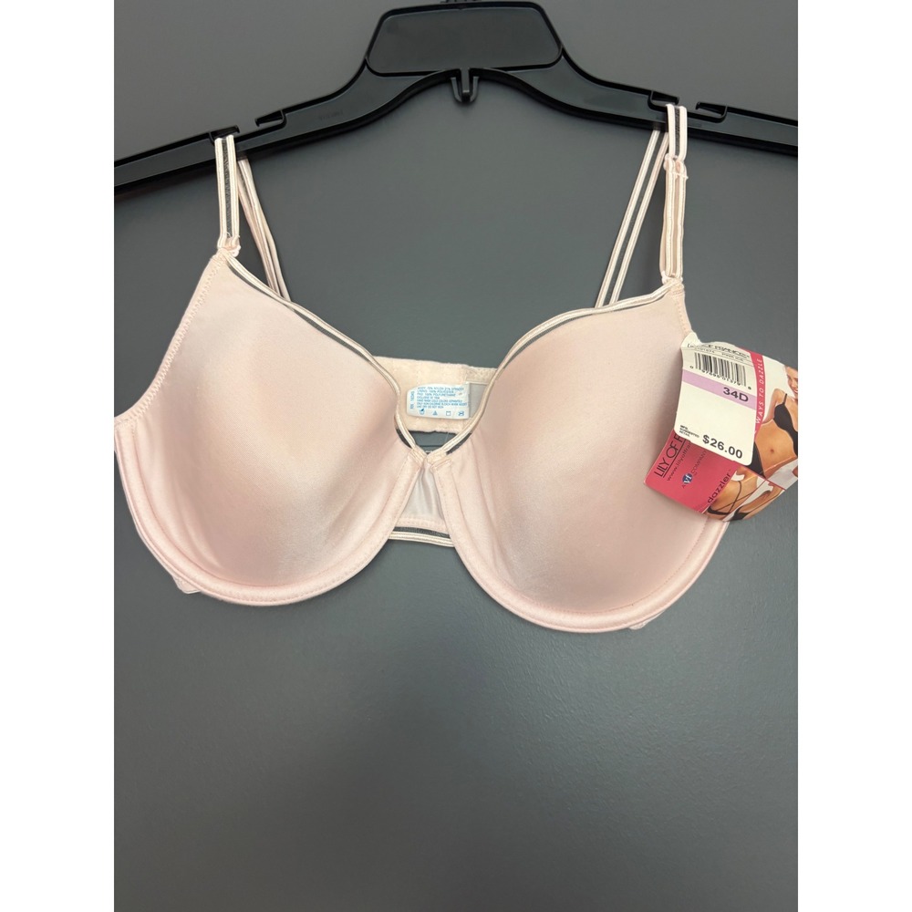 Lily of France Pink Ice Underwire Bra 34D Style 2101574 NWT